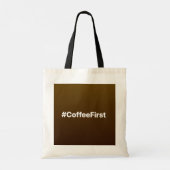 #CoffeeFirst Facebook-Status Tragetasche (Rückseite)