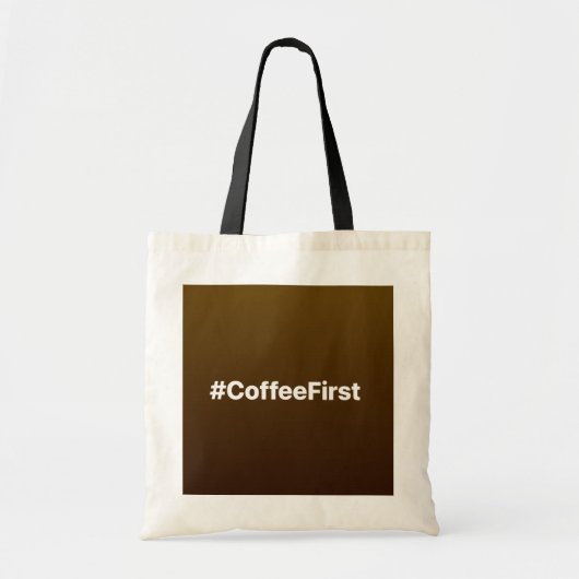 #CoffeeFirst Facebook-Status Tragetasche (Vorne)