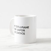 COFFEEFLURANE MEIN DAMPF DER WAHL KAFFEETASSE (Vorderseite Links)