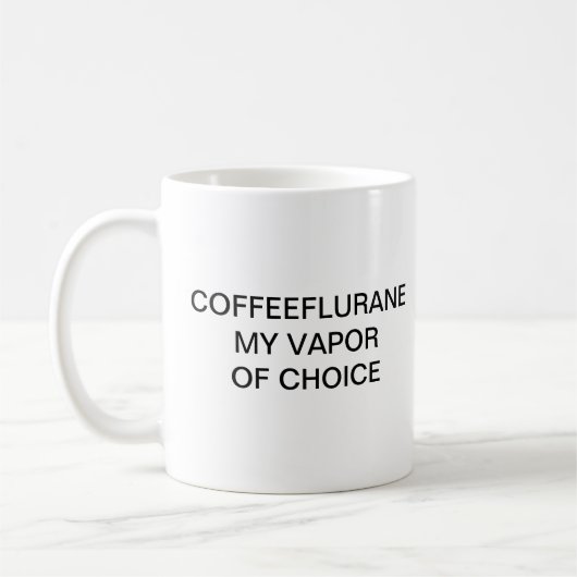 COFFEEFLURANE MEIN DAMPF DER WAHL KAFFEETASSE (Links)