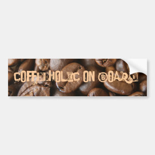 coffeeholisch an Bord! Autoaufkleber