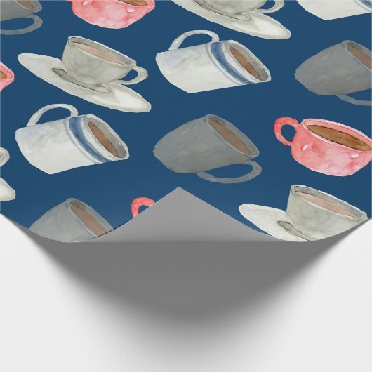 Coffeehouse Vibes Geschenkpapier (Ecke)