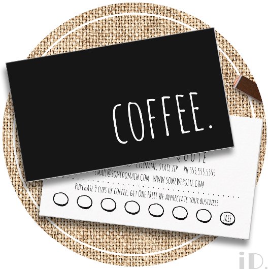 Coffeektkarte Treuekarte
