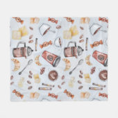 Coffeemania-Koffein Fleecedecke (Vorderseite (Horizontal))