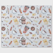 Coffeemania-Koffein Geschenkpapier (Flach)