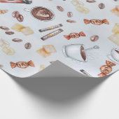Coffeemania-Koffein Geschenkpapier (Ecke)