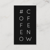 #COFFEENOW Hashtag Loyalitätskarte Treuekarte (Vorderseite)