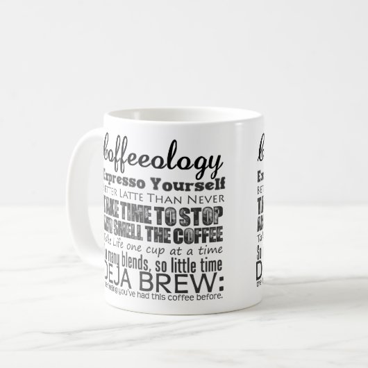 Coffeeology Kaffee-Tasse Kaffeetasse (Vorderseite Links)