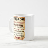 Coffeeology zerteilt kaffeetasse (Vorderseite Links)