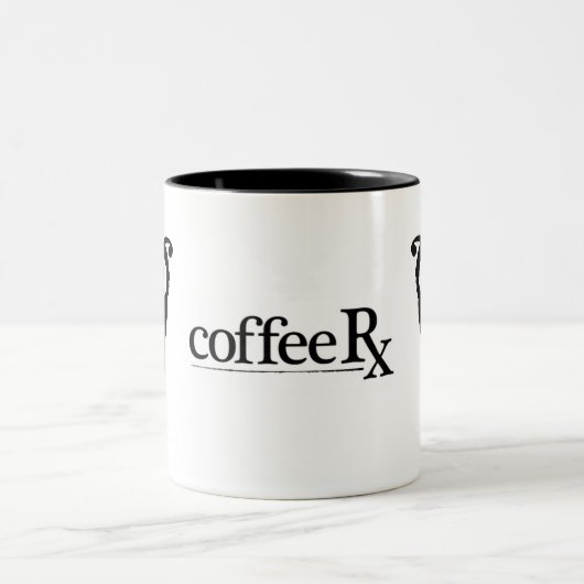 CoffeeRx Eule Zweifarbige Tasse (Mittel)