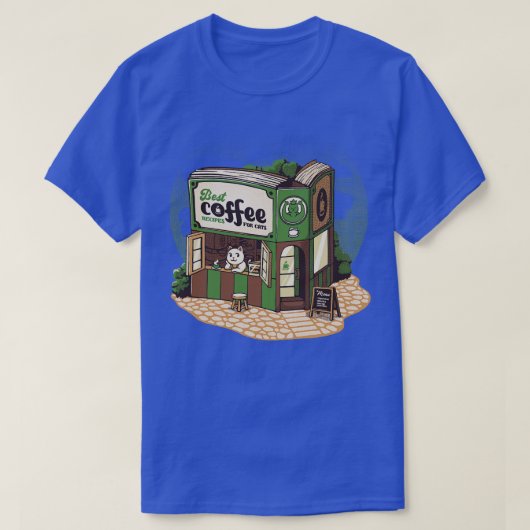 Coffeeshop Cats Buchhandlung von Tobe Fonseca T-Shirt (Design vorne)