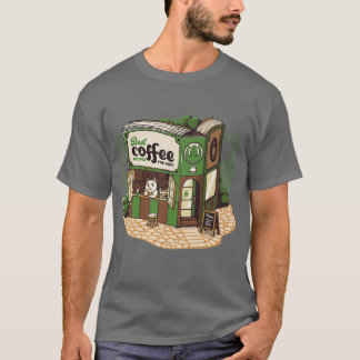 Coffeeshop Cats Buchhandlung von Tobe Fonseca T-Shirt