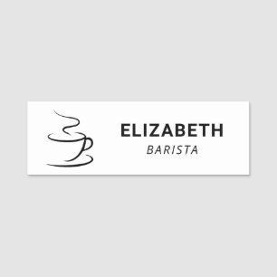 Coffeeshop-Logo Namensschild