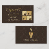 Coffeeshop Visitenkarte (Vorne/Hinten)