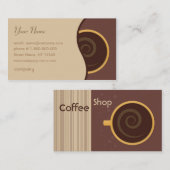 CoffeeShop Visitenkarte (Vorne/Hinten)