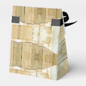 Coffeestfarbenpapiercollage Geschenkschachtel (Rückseite)