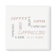 Coffeetypografie Moderner Café-Stil Kaffeeliebhabe