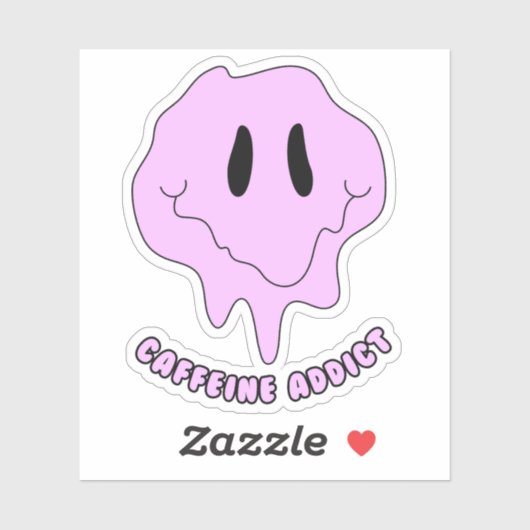 Coffein Addict Aufkleber (Blatt)