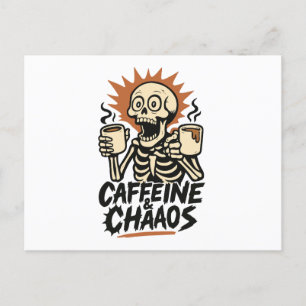 Coffein & Chaos Feiertagspostkarte