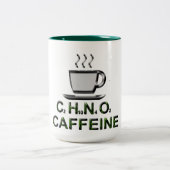 Coffein-Coffein-Tasse Zweifarbige Tasse (Mittel)