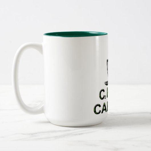 Coffein-Coffein-Tasse Zweifarbige Tasse (Links)