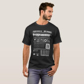Coffein-Entwickler von Coder-Programmierern versch T-Shirt (Vorne ganz)