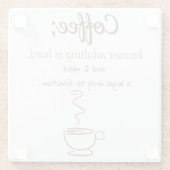 Coffein Glasuntersetzer (Rückseite)