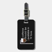 Coffein in IV, Spaß der Krankenschwester Gepäckanhänger (Vorderseite vertikal)