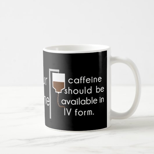 Coffein in IV, Spaß der Krankenschwester Kaffeetasse (Rechts)