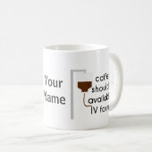 Coffein in IV, Spaß der Krankenschwester Kaffeetasse (VorderseiteRechts)