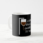 Coffein in IV, Spaß der Krankenschwester Kaffeetasse (Vorderseite Links)