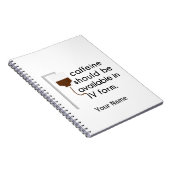 Coffein in IV, Spaß der Krankenschwester Notizblock (Rechte Seite)