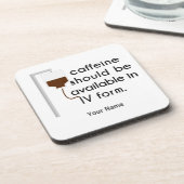 Coffein in IV, Spaß der Krankenschwester Untersetzer (Linke Seite)