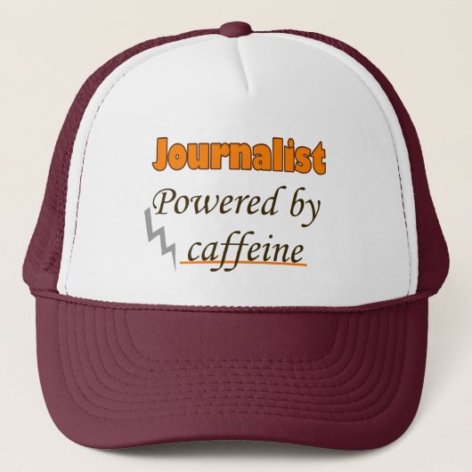 Coffein-Journalist Truckerkappe (Vorderseite)