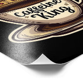 Coffein King - von Kaffee gekrönt Fotodruck (Ecke)
