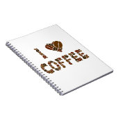 Coffein Lover - Kaffeebohnen Notizblock (Rechte Seite)