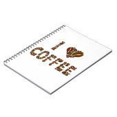 Coffein Lover - Kaffeebohnen Notizblock (Linke Seite)