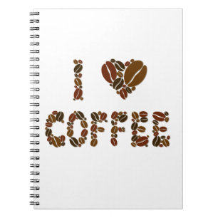 Coffein Lover - Kaffeebohnen Notizblock
