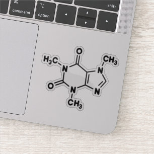 Coffein Molecule Aufkleber