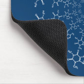 Coffein Molecule Blue Mouse Pad Mousepad (Ecke)