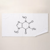 Coffein Molecule Chemistry Coffee Atome Badehandtuch (Badehandtuch)