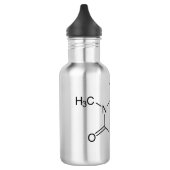 Coffein Molecule Chemistry Coffee Atome Edelstahlflasche (Links)