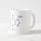 Coffein Molecule Chemistry Coffee Atome Jumbo-Tasse (Vorderseite Rechts)