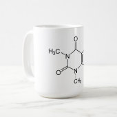 Coffein Molecule Chemistry Coffee Atome Kaffeetasse (Vorderseite Links)