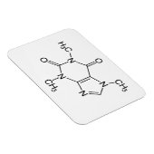 Coffein Molecule Chemistry Coffee Atome Magnet (Rechte Seite)