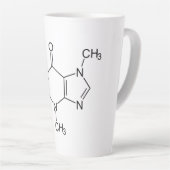 Coffein Molecule Chemistry Coffee Atome Milchtasse (Rechte Ecke)
