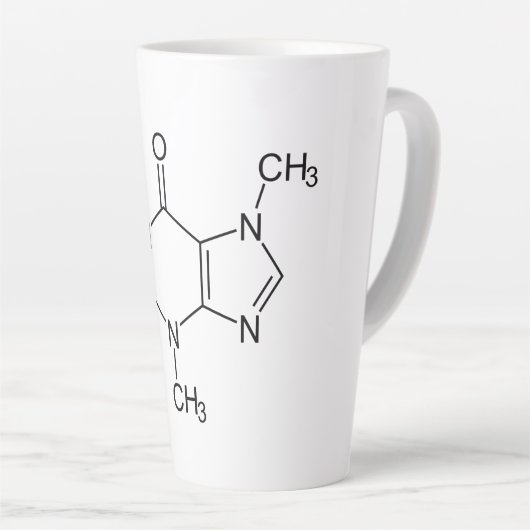 Coffein Molecule Chemistry Coffee Atome Milchtasse (Rechte Ecke)