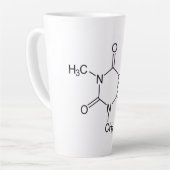 Coffein Molecule Chemistry Coffee Atome Milchtasse (Linke Ecke)