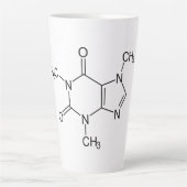 Coffein Molecule Chemistry Coffee Atome Milchtasse (Vorderseite)