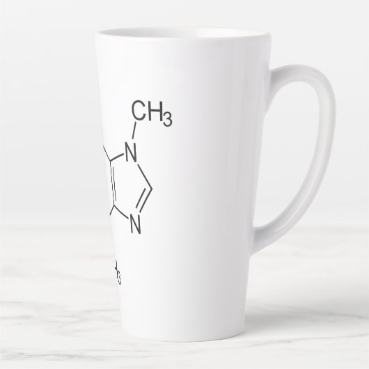 Coffein Molecule Chemistry Coffee Atome Milchtasse (Rechts)